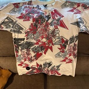 Vintage Air Jordan 8 T-Shirt Med Retro Jordan 8 Jordan Brand All Over Print